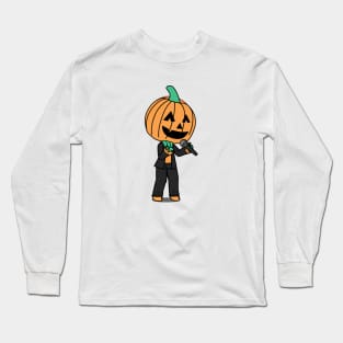 Skull singer Long Sleeve T-Shirt